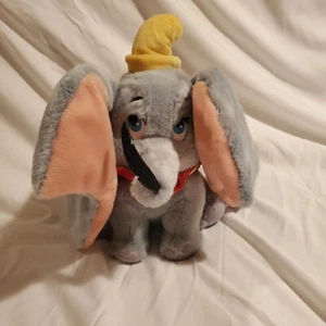 Walt Disney World Dumbo Plüschtier Stofftier mit Feder 12 Zoll mit Etikett - Bild 1 von 11