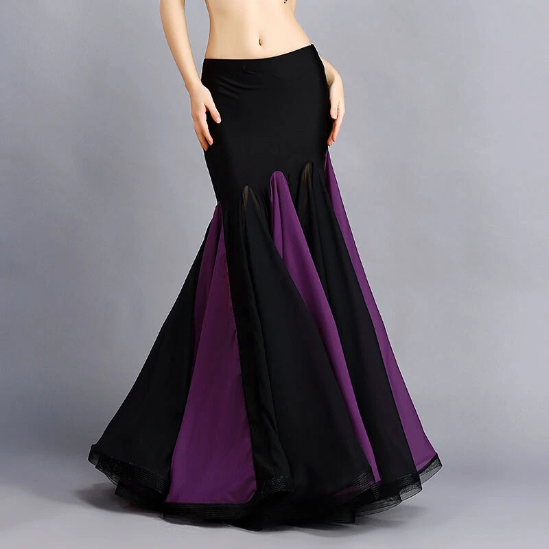 Nuevo Sexy Falda Sirena Columpio Grande Danza del Vientre Falda Cola de Pescado Dos Colores 2 Colores Foto 1 de 1