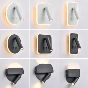 LED Wandleuchte Leselampen 2-in-1 Wandspot Bettleuchte Lesen Lampe mit Schalter - Bild 1 von 31