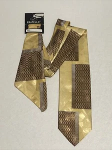 Fratello Men's Tie Hanky Set MUTI COLOR 100% Polyester NWT - Picture 1 of 2
