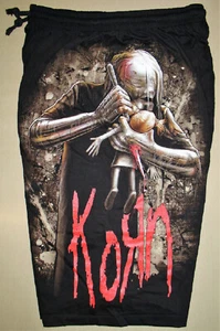 Korn Voodoo Doll Cotton Shorts Sweatpants Free Size Nu Metal Band New! - Picture 1 of 1