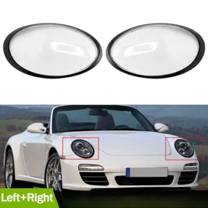 For Carrera 911 2012-2018 Pair Car Front Headlight Lens Cover Shell - Picture 1 of 4