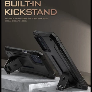 Funda Para Motorola Moto G 5G 2022 Doble Capa Antigolpes Soporte Teléfono Cubierta Negra - Imagen 1 de 7