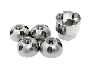 Roof-Tent Security Nuts | Tamperproof | Lock Nut Set - Nyloc - M8 - Picture 1 of 6
