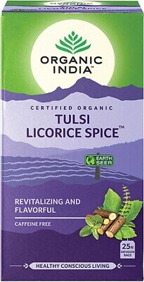 Organic India Tulsi Licorice Spice Tea 25Teabags • 4.65$