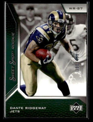 2005 Upper Deck Sweet Spot #194 Dante Ridgeway #/499 Rookie card - Image 1 of 2