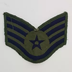 Vintage US Air Force Staff sergeant rank insignia cloth patch Glue back - Picture 1 of 3