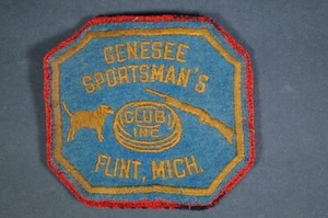 Vintage Genesee Sportsman's Club Flint Michigan Patch 50er 60er Jahre Jagd - Bild 1 von 4
