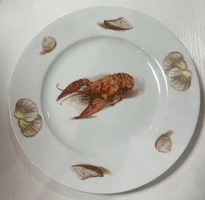 Plato de cena JWK Bavaria LOBSTER mariscos 10,25" Alemania Occidental Baviera - ¡Como nuevo! - Imagen 1 de 3