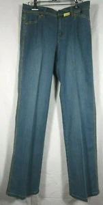 DKNY Cotton Blend Jeans Performance Blue Denim Pockets Zipper Some Stretch Sz 10 - Picture 1 of 12