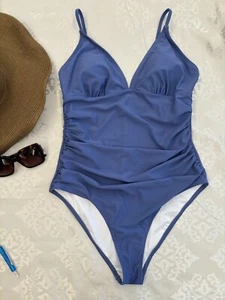 CUPSHE Women's V-Neck, Tummy Control One Piece Swimsuit - Picture 1 of 7