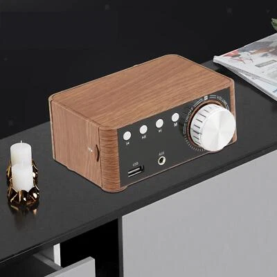 Powerful Mini 100W Bluetooth 5.0 Power Amplifier Hi-Fi 2.0 Channel TF USB/ - Image 1 of 4