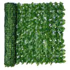 0.5X3 Meter Wall Plant Fence Leaves Artificial Faux Ivy Leaf Privacy Fence9185