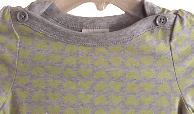 Vestido tejido Crazy 8™ LS - gris con corazones de lima y bolsillos - talla XS(4) Foto 1 de 4