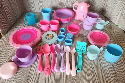 Disney Princess Tea Fing Set Lote Platos Cuencos Tazas LEER Foto 1 de 4