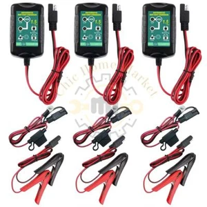 3Pack 6V 12V Automatic Battery Charger Maintainer Trickle Float Motorcycle Car - Picture 1 of 8