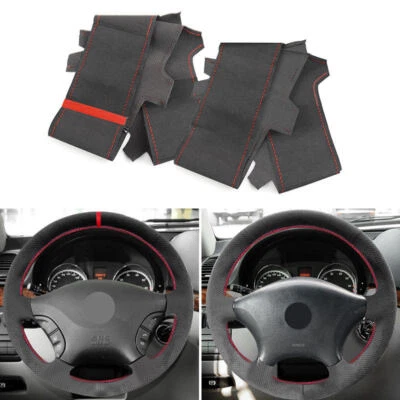 Steering Wheel Suede Leather Cover For Mercedes Benz Vito 2010-2015 Viano W639 - Image 1 of 4
