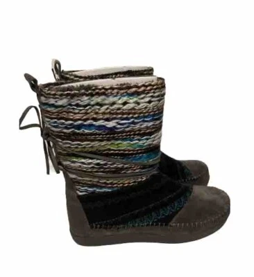 Botas Toms Nepal Forjadas Hierro Gris Gamuza Textil Talla 7.5 Foto 1 de 4