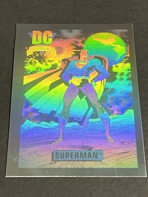 1992 IMPEL DC COMICS HOLOGRAM HALL OF FAME SUPERMAN DCH8 - Image 1 of 2