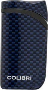 COLIBRI FALCON SINGLE ANGLED JET FLAME FEUERZEUG / CARBON DESIGN BLAU ** NEU ** - Bild 1 von 3
