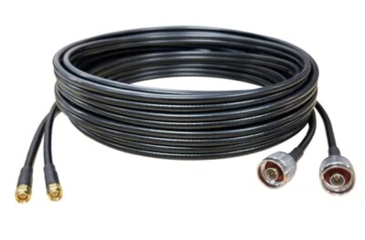 Shotgun MIMO Antenna Extension Cable N Male SMA male 195 Siamese Twin cable - Image 1 of 4