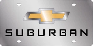 For Chevrolet Suburban Stainless Steel License Plate - Picture 1 of 2