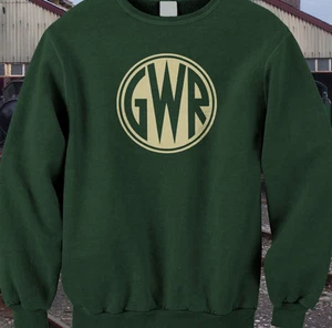 GWR great western button logo live steam trains model railways sweatshirt - Picture 1 of 1