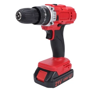 Cordless Drill Driver Kit 25+1 Setting 25N.m Torsion 1500RPM 3/8in Keyless Chuck - Picture 1 of 12