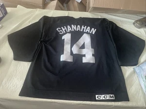 Brendan Shanahan Black Detroit Red Wings Ccm Jersey Men Large Clean Practice Mic - Picture 1 of 7