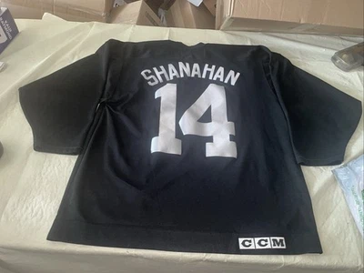 Camiseta deportiva Brendan Shanahan negra Detroit Red Wings cm para hombre grande micrófono de práctica limpio Foto 1 de 4