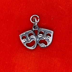James Avery Theater Mask Tragedy Comedy Drama Retired Charm / Pendant - Picture 1 of 3