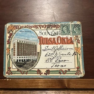 Vintage Tulsa Oklahoma  postcard book 1918-21  read details  - Picture 1 of 15