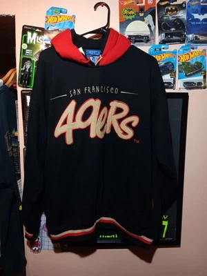 Sudadera con capucha doble para principiantes de la NFL de los San Francisco 49ers de la década de 1990 talla grande Foto 1 de 4
