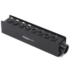 8 Way VDM Stage Box, Neutrik XLRs, Wall Box Snake Cable Loom - Picture 1 of 4