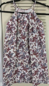 Neck & Neck Little Girls 8Y-9Y Dress Sundress Spaghetti Strap Lined White/ Red - Picture 1 of 5