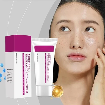 50 g de arbutina 7 % ácido tranexámico 4 % crema belleza iluminadora 1-5 unidades piel Z3V5 - Imagen 1 de 4