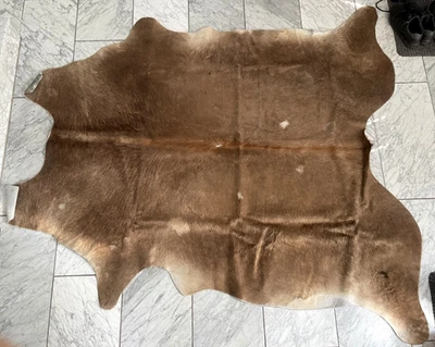 RINDERFELL Kuhfell braun (als Teppich od. zur Verarbeitung) LUXOR living, Gr. XL - Bild 1 von 3