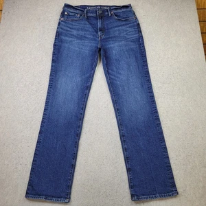 American Eagle EasyFlex Jeans Herren 33x34 Original Bootcut Blau Dark Wash Stretch - Bild 1 von 13