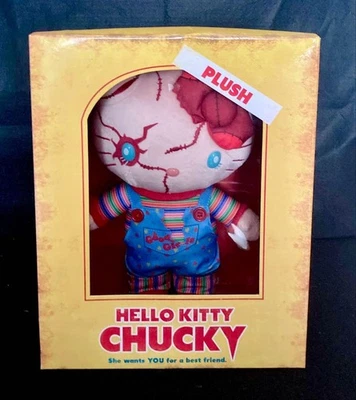 HELLO KITTY  & CHUCKY Figure USJ Limited Edition Plush Doll Universal JAPAN Rare - Image 1 of 4