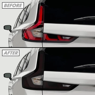 FOR 2023+ Honda CR-V CRV Tail Light Cutout SMOKE Precut Vinyl Tint Overlays - Image 1 of 4