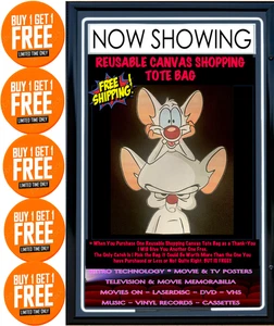 Pinky and the Brain Reusable Canvas Shopping Tote Bag Buy 1 Get 1 Free/Free Post - Bild 1 von 6