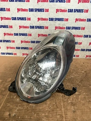 NISSAN MICRA MK3 FL K12 2009 LADO DEL PASAJERO NEGRO INSERCIÓN LUZ HALÓGENA LÁMPARA DE CABEZA Foto 1 de 4