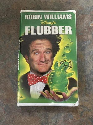 Flubber 1998 VHS Disney's Robin Williams Clamshell Edition Tested and Working - Image 1 of 3