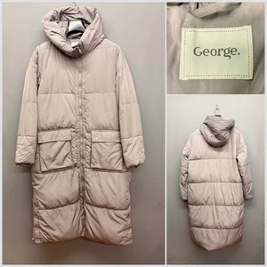 GEORGE Women's Long Hooded Winter Parka Large UK 16-18 - Picture 1 of 17
