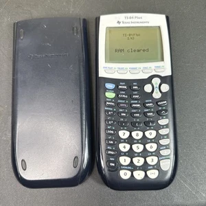 Texas Instruments TI-84 Plus Black Graphing Calculator Tested Working W/Case - Picture 1 of 5