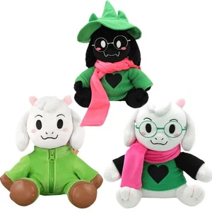 Deltarune Ralsei Plush With No Hat green Fur Glasses & Scarf Fashion Plush Toy - Bild 1 von 17