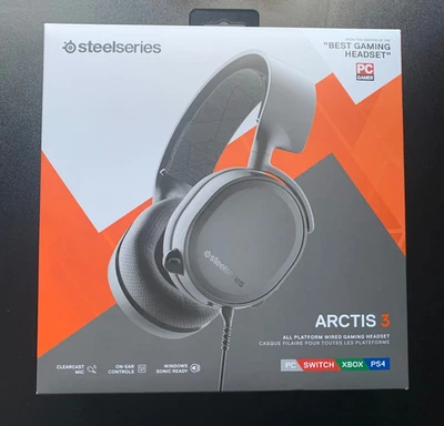 SteelSeries Arctis 3 Wired Gaming Headset for PC  PS4/5 Xbox Switch - Black - Image 1 of 4