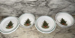 Pfaltzgraff Tree Train Christmas Heritage 7" Platos 5.5” Cuencos Lote 4 De Colección - Imagen 1 de 8