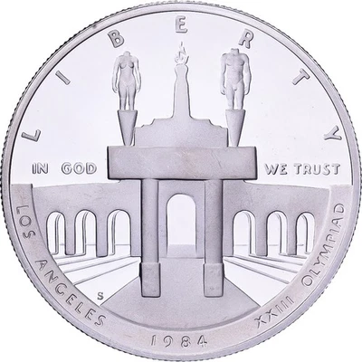 [#638528] United States, Dollar, 1984, U.S. Mint, Proof, Silver, MS, KM:210 - Image 1 of 2