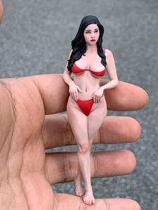 Painted 1/16 1/18 1/12 Miss Asian Model Statue Dispaly For Cars Vehicles Toys - Picture 1 of 23